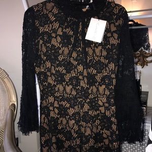 ALEXIS SHORTS ROMPER NUDE LACE